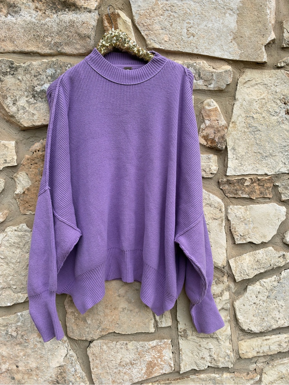 Free people lavender sweater size medium